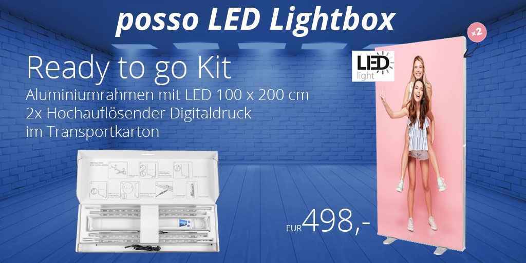 LED Lightbox von posso - Ready to go Kit